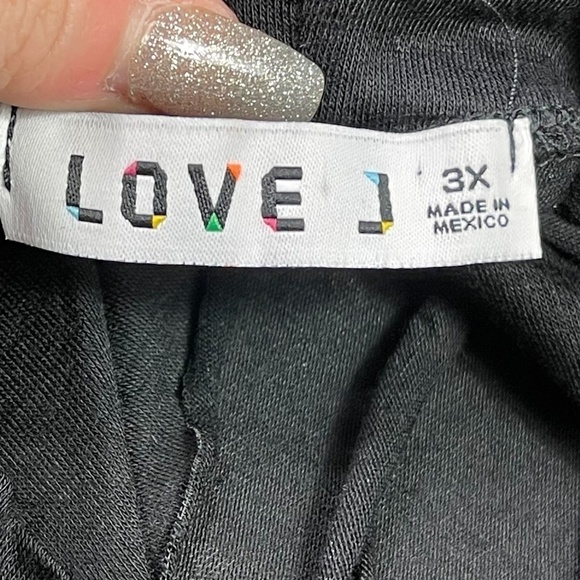 LOVE J Shredded Sequin Lip T Shirt - Whimsigoth - Picture 5 of 7